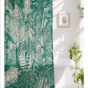 Urban Outfitters Palm Leaf Shower Curtain